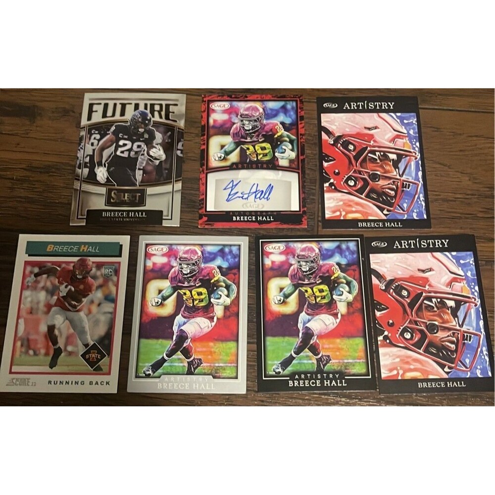 Breece Hall autograph card + MORE ALWAYS OPEN TO OFFERS!!!